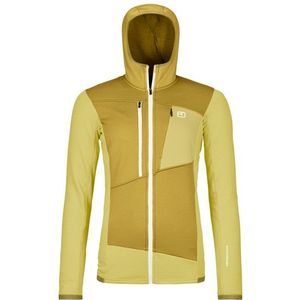 Ortovox Womens Fleece Grid Hoody Fleecevest (Dames |geel)