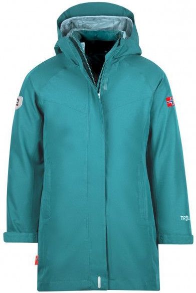 Trollkids - Senja 3in1 Coat - Lange Jas - Turkoois - Waterdicht