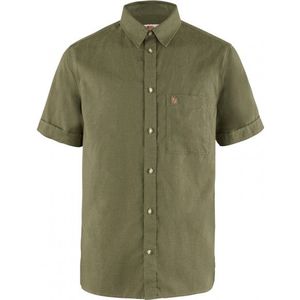 Fjällräven Övik Travel Shirt S/S Overhemd (Heren |olijfgroen)