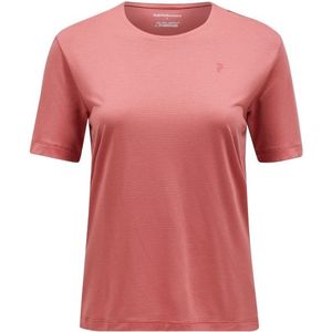 Peak Performance Womens Delta S/S Tee Sportshirt (Dames |roze/rood)