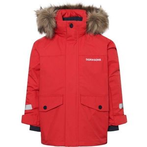 Didriksons - Kids Bjärven Parka 4 - Winterjack - Rood - Waterdicht