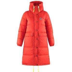 Fjällräven Expedition Pack Lange Dons Parka Dames, true red Maat L