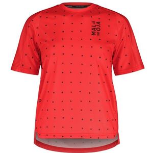 Maloja Womens GrandvaliraM Multi Fietsshirt (Dames |rood)