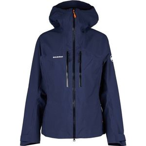 Mammut Womens Taiss HS Hooded Jacket Regenjas (Dames |blauw |waterdicht)