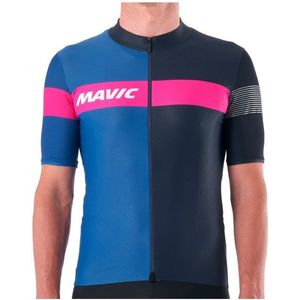 mavic ksyrium pro jersey met korte mouwen blauw
