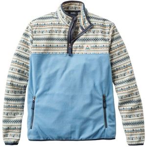 Passenger Set Off Recycled Polar 1/4 Zip Fleece Fleecevest (Heren |blauw/grijs)