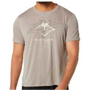 Asics Fujitrail Logo S/S Top Sportshirt (Heren |grijs)