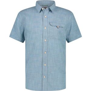 Royal Robbins - Hempline Spaced S/S - Overhemd - Turkoois - 55% Hennep, 25% Polyester, 20% Katoen