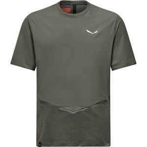 Salewa - Pedroc Dry Wind - Sportshirt - Grijs/Olijfgroen