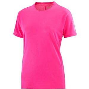 Salomon Womens Sense Aero S/S Tee Hardloopshirt (Dames |roze)