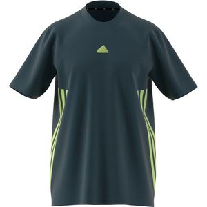 adidas Future Icons 3-Stripes T-Shirt Sportshirt (Heren |blauw)
