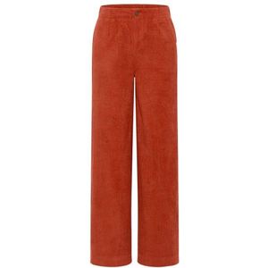 Tranquillo Womens Cordhose aus Biobaumwolle Straight Leg Vrijetijdsbroek (Dames |rood)
