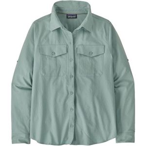 Patagonia Womens L/S Self Guided Sun Shirt Overhemd (Dames |turkoois)