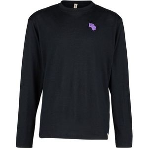 Odlo Kids Crew Neck L/S Merino Graphic T-Shirt Merinoshirt (Kinderen |zwart)