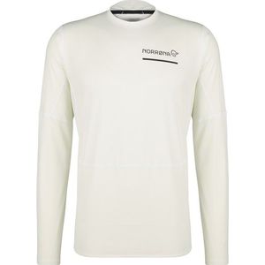 Norrona Senja Equaliser Lightweight Long Sleeve Hardloopshirt (Heren |wit)