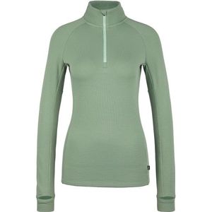 Stoic Womens MerinoSoft245 TuleboSt Half Zip Merinoshirt (Dames |groen)