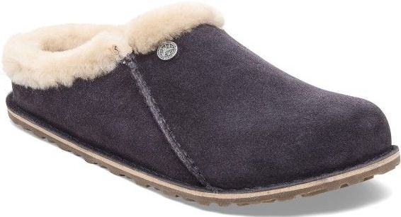 Birkenstock Zermatt Premium Suede Shearling Pantoffels (grijs)