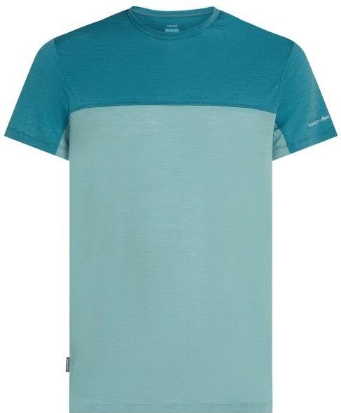 Icebreaker - Merino Blend 125 Cool-lite Sphere - T-shirt - Blauw - Korte Mouwen