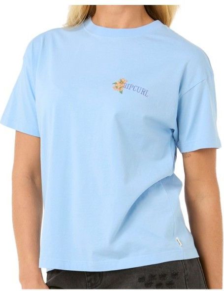 Rip Curl Womens La Joya Relaxed Tee T-shirt (Dames |blauw)