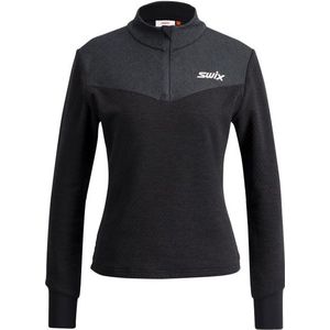 Swix Womens Nordic Midlayer Half Zip Sportshirt (Dames |zwart)