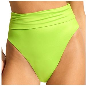 Seafolly Womens Soleil Roll Top High Rise Pant Bikinibroekje (Dames |groen)