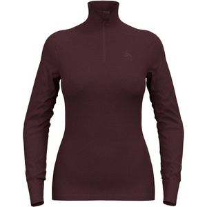 Odlo Womens Top Turtle Neck L/S Half Zip Active Warm Synthetisch ondergoed (Dames |bruin)