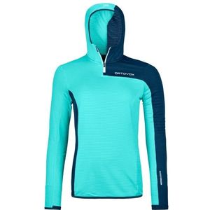 Ortovox Womens Fleece Light Grid ZN Hoody Fleecetrui (Dames |turkoois)