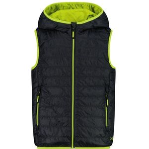 CMP Kids Vest Fix Hood Synthetische bodywarmer (Kinderen |zwart)