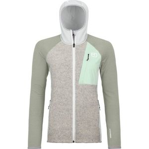 Ortovox Womens Fleece Grid Plus Classic Knit Hoody Fleecevest (Dames |grijs)