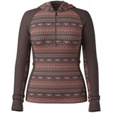 Smartwool - Classic Thermal Merino BL 1/2 Zip Hoodie - Merinotrui - Bruin