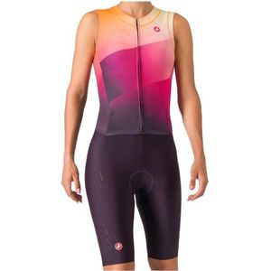 Castelli Womens Free Sanremo Tri Suit Sleeveless Fietspak (Dames |meerkleurig |waterdicht)