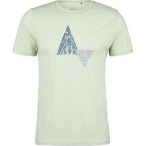 Stoic Merino155 LaholmSt Print T-Shirt Peak Merinoshirt (Heren |groen)