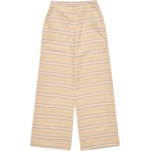 Mazine Womens Striped Linen-Mix Pants Vrijetijdsbroek (Dames |beige)