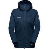 Mammut - Womens Ultimate VIII - Softshelljack - Blauw - Met Capuchon