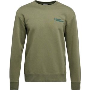 Black Diamond - Mini Stacked Crewneck - Trui - Olijfgroen