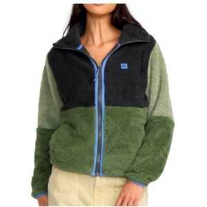 Billabong Womens Switchback Zip Fleece Fleecevest (Dames |olijfgroen)