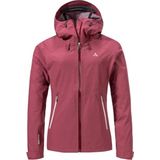 Schöffel - Cascata - Outdoorjack - Pink - Met Capuchon, Hoog Gesloten Hals, Lange Mouwen
