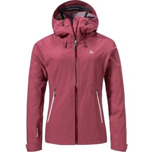 Schöffel - Cascata - Outdoorjack - Pink - Met Capuchon, Hoog Gesloten Hals, Lange Mouwen