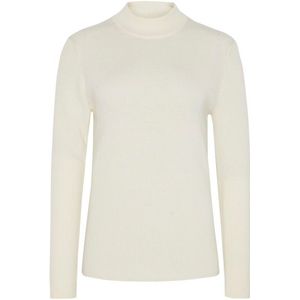 KnowledgeCotton Apparel Womens 2x2 Fine Merino Turtleneck Wollen trui (Dames |beige)