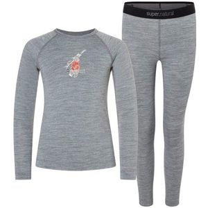 super.natural - Kid's Tundra175 - Merino-ondergoed - Grijs