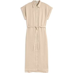 ECOALF - MCWGADRAMATI0710S24-008 - Jurk - Beige - Korte Mouwen - Duurzaam