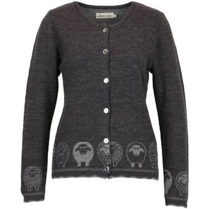 Albmerino Womens Strickjacke Schäfle Wollen vest (Dames |grijs)