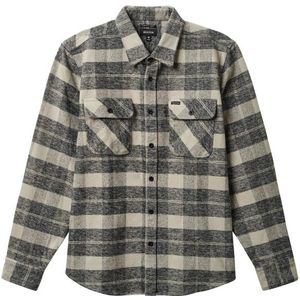 Brixton Bowery Heavy Weight L/S Flannel Overhemd (Heren |grijs)