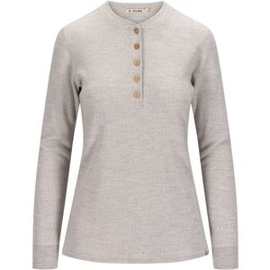 Aclima Womens Warmwool Granddad Shirt Merinotrui (Dames |grijs)