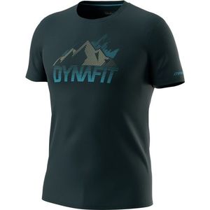 Dynafit Transalper Graphic S/S Tee Sportshirt (Heren |blauw/zwart)