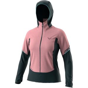 Dynafit Womens Traverse Alpha Hooded Jacket Fleecevest (Dames |roze)