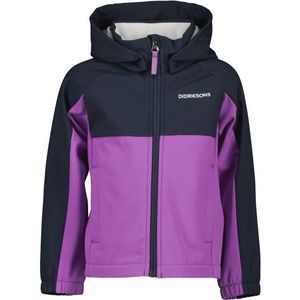 Didriksons Kids Troel Jacket 4 Softshelljack (Kinderen |purper/blauw)