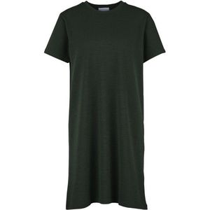 We Norwegians Womens Peak T-Shirt Dress Jurk (Dames |zwart/olijfgroen)