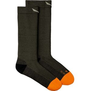 Salewa MTN TRN All Mountain Crew Sock Wandelsokken (Heren |zwart/olijfgroen)