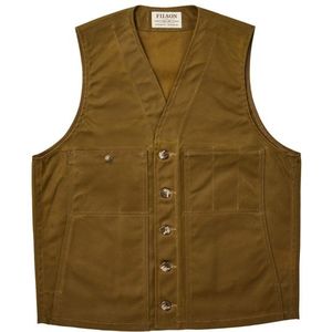 Filson Oil Tin Cloth Vest Windstopper (Heren |bruin)